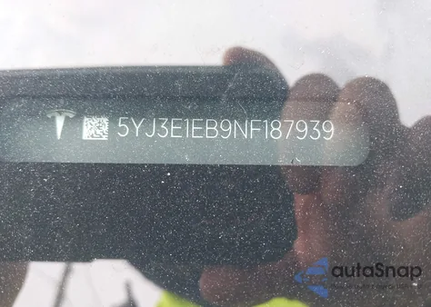 2022 Tesla Model 3 Long Range Dual Motor All-Wheel Drive from USA, damaged, VIN 5YJ3E1EB9NF187939